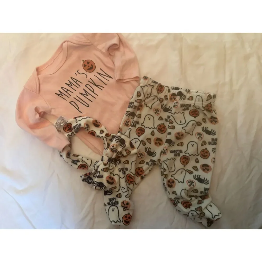 Infant Girls Halloween/Fall Outfit Size 3-6 months EUC
